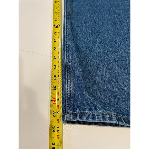 Carhartt Men's Relaxed Fit Blue Denim Jeans B17 DST Sz 44 x 34 Workwear Casual - Picture 8 of 11